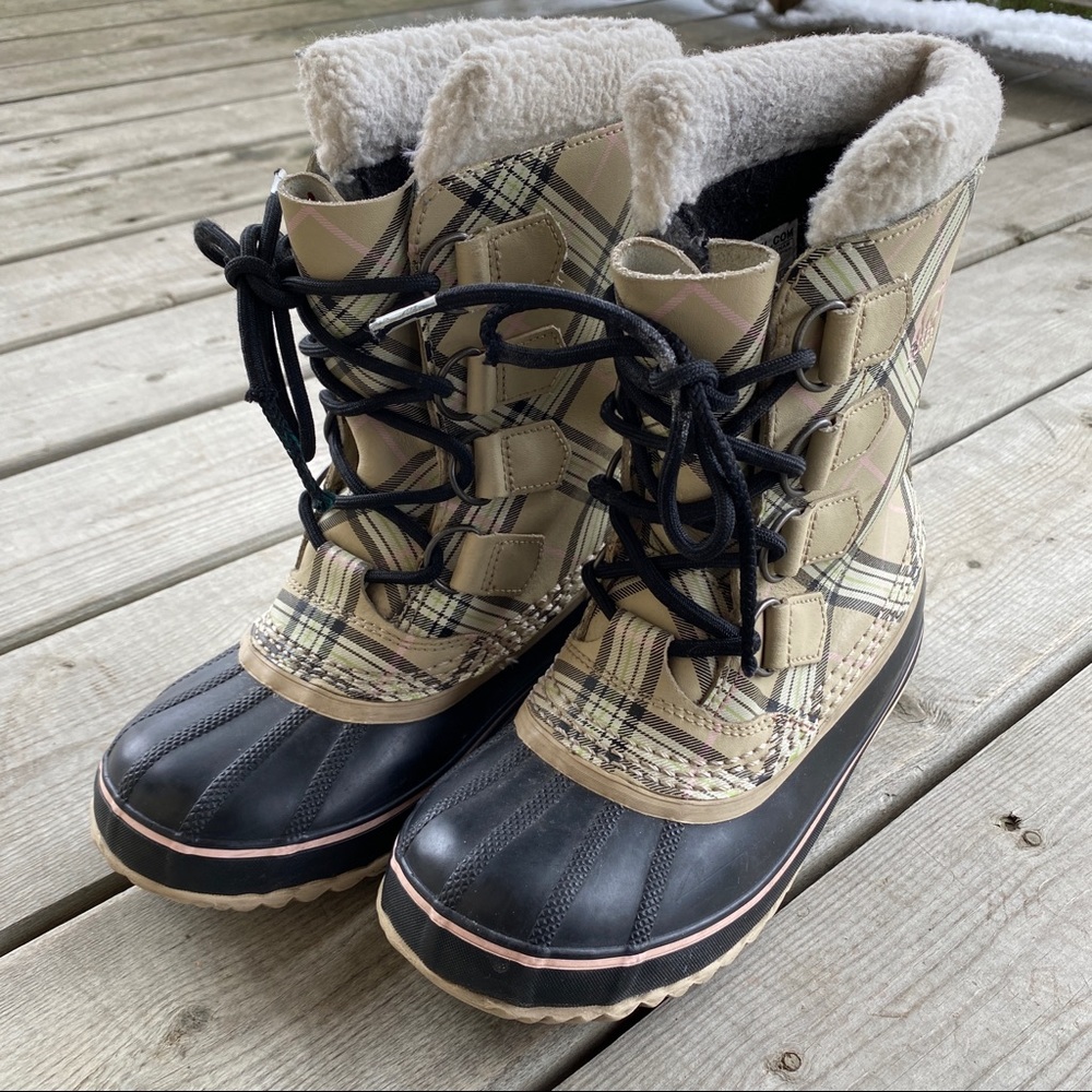 Sorel Winter Carnival Plaid Winter Boots